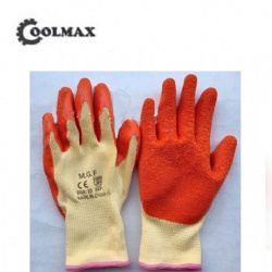 21 thread latex yellow yarn orange antiskid labor protection gloves