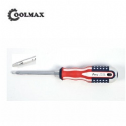 Slotted cross interchangeable screwdriver